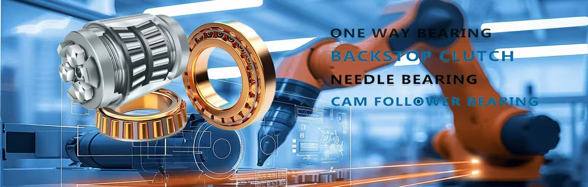 Bearings are used in many robot arms